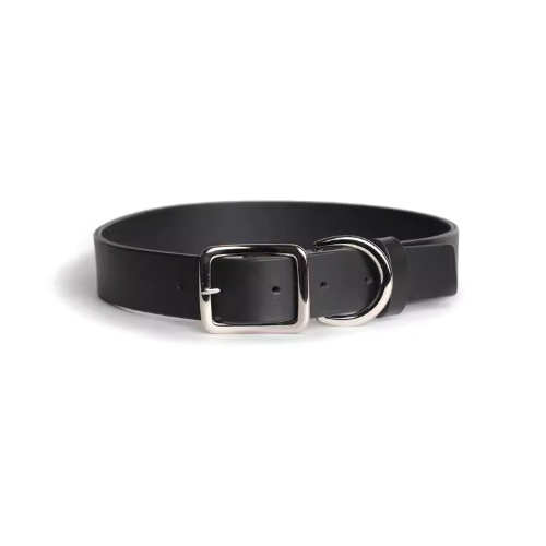 Black Smooth Calfskin Leather Dog Collar: Timeless elegance meets modern design with our black leather dog collar, offering both durability and sophistication for your canine companion.