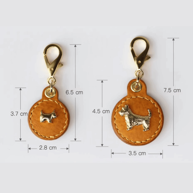 Leather Pet ID Tag with